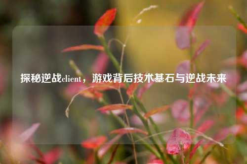 探秘逆战client,游戏背后技术基石与逆战未来