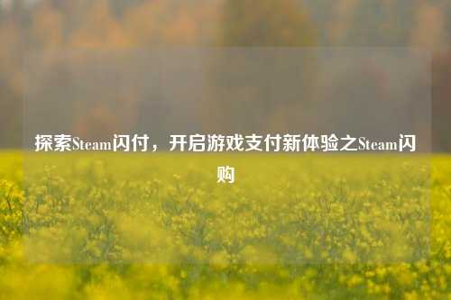 探索Steam闪付,开启游戏支付新体验之Steam闪购
