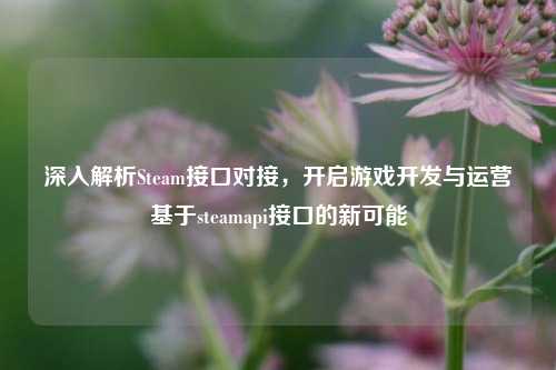 深入解析Steam接口对接，开启游戏开发与运营基于steamapi接口的新可能
