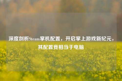 深度剖析Steam掌机配置,开启掌上游戏新纪元,其配置竟相当于电脑