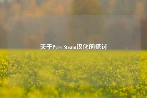 关于Pyre Steam汉化的探讨