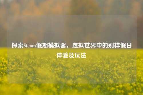 探索Steam假期模拟器，虚拟世界中的别样假日体验及玩法