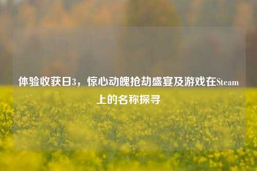 体验收获日3,惊心动魄抢劫盛宴及游戏在Steam上的名称探寻