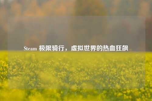 Steam 极限骑行,虚拟世界的热血狂飙