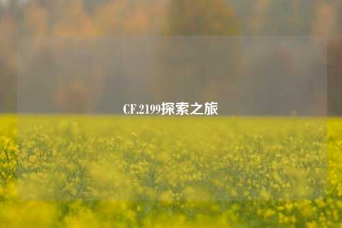 CF.2199探索之旅