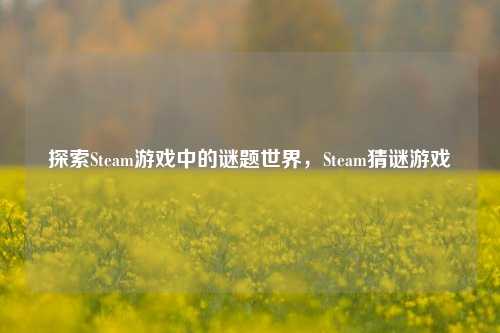 探索Steam游戏中的谜题世界，Steam猜谜游戏