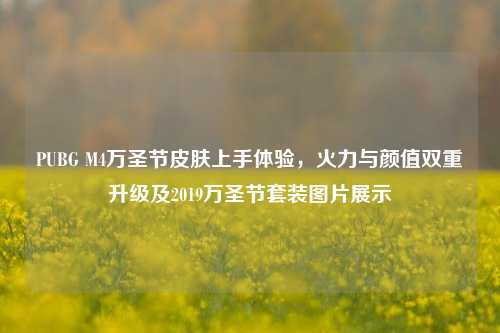 PUBG M4万圣节皮肤上手体验,火力与颜值双重升级及2019万圣节套装图片展示