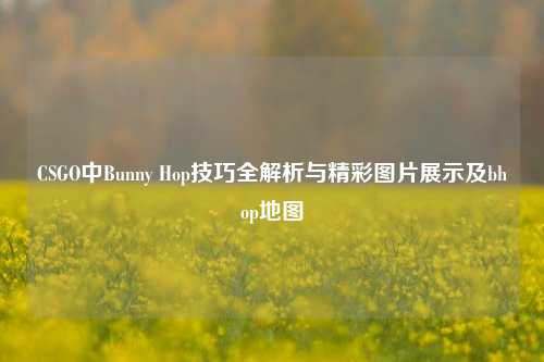 CSGO中Bunny Hop技巧全解析与精彩图片展示及bhop地图