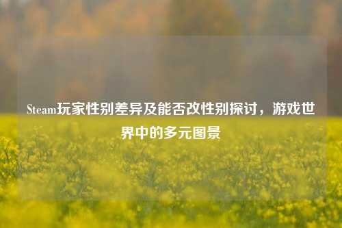 Steam玩家性别差异及能否改性别探讨，游戏世界中的多元图景