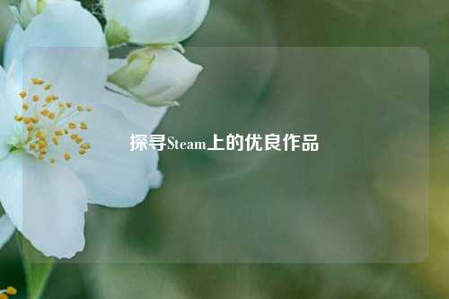 探寻Steam上的优良作品
