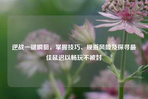 逆战一键瞬狙，掌握技巧、规避风险及探寻最佳延迟以畅玩不被封