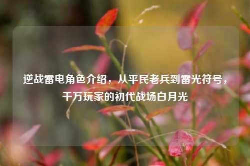 逆战雷电角色介绍，从平民老兵到雷光符号，千万玩家的初代战场白月光