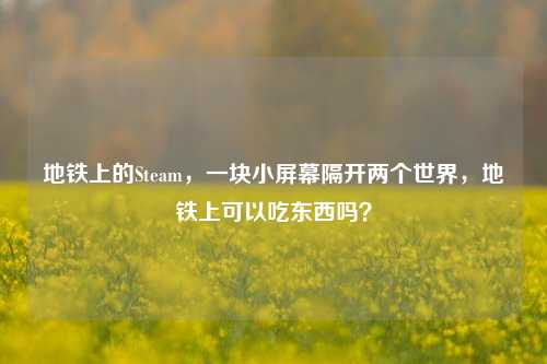 地铁上的Steam，一块小屏幕隔开两个世界，地铁上可以吃东西吗？