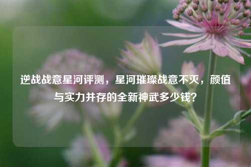逆战战意星河评测,星河璀璨战意不灭,颜值与实力并存的全新神武多少钱?
