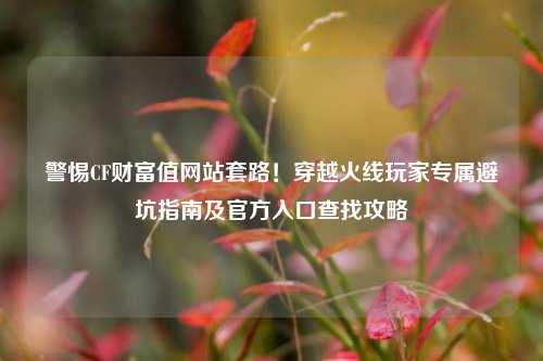 警惕CF财富值网站套路！穿越火线玩家专属避坑指南及官方入口查找攻略