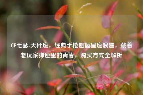 CF毛瑟-天秤座，经典手枪邂逅星座浪漫，藏着老玩家弹匣里的青春，购买方式全解析