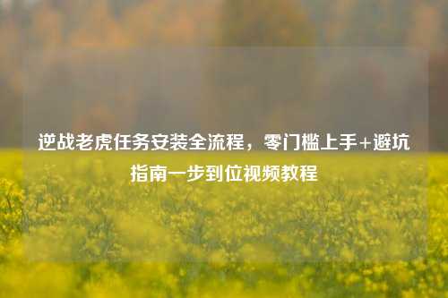 逆战老虎任务安装全流程，零门槛上手+避坑指南一步到位视频教程