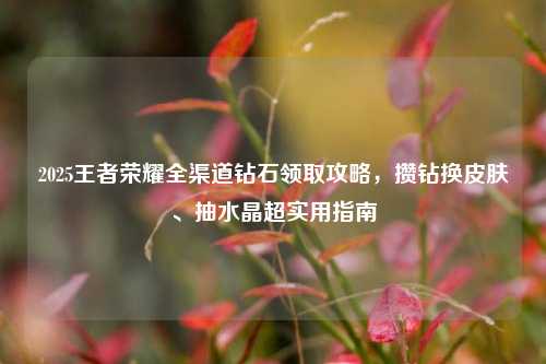 2025王者荣耀全渠道钻石领取攻略，攒钻换皮肤、抽水晶超实用指南