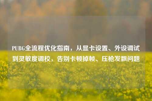 PUBG全流程优化指南，从显卡设置、外设调试到灵敏度调校，告别卡顿掉帧、压枪发飘问题
