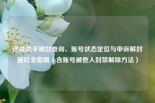 逆战助手被封查询、账号状态定位与申诉解封避坑全指南（含账号被他人封禁解除方法）