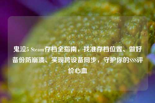 鬼泣5 Steam存档全指南,找准存档位置、做好备份防崩溃、实现跨设备同步,守护你的SSS评价心血