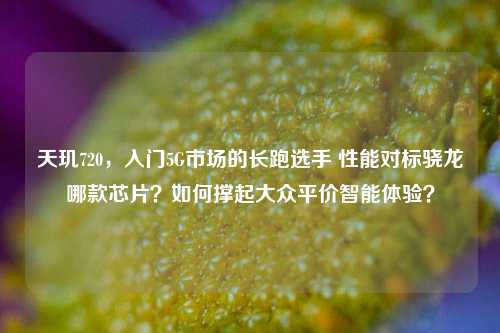 天玑720,入门5G市场的长跑选手 性能对标骁龙哪款芯片?如何撑起大众平价智能体验?