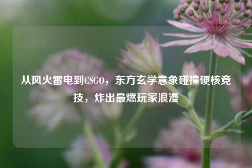 从风火雷电到CSGO，东方玄学意象碰撞硬核竞技，炸出最燃玩家浪漫